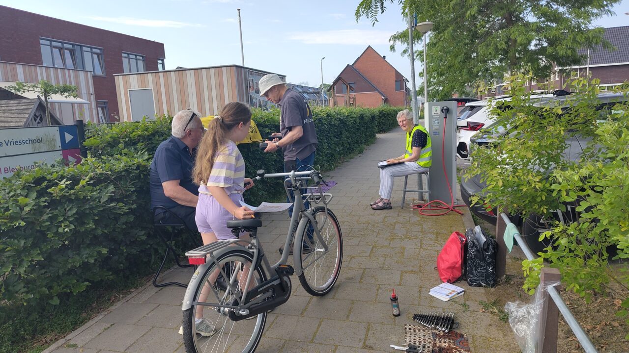 De hele controlestraat